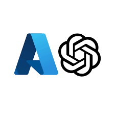 Logos von Microsoft Azure und OpenAI nebeneinander